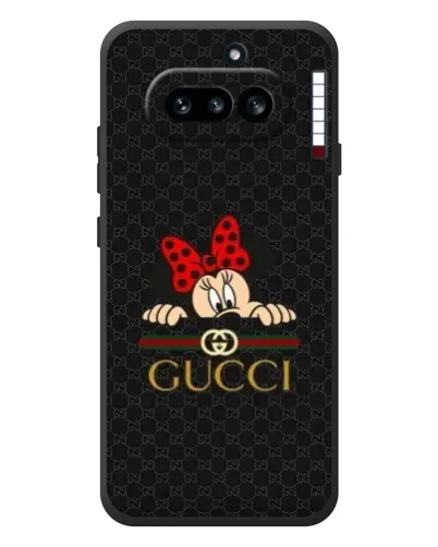 Чехол для Nothing Phone (4a) с картинкой «Минни Маус Gucci — черный» Чехол для Nothing Phone (4a) с картинкой «Минни Маус Gucci — черный»