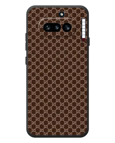 Чехол для Nothing Phone (4a) с картинкой «Gucci — шоколадная сетка» Чехол для Nothing Phone (4a) с картинкой «Gucci — шоколадная сетка»