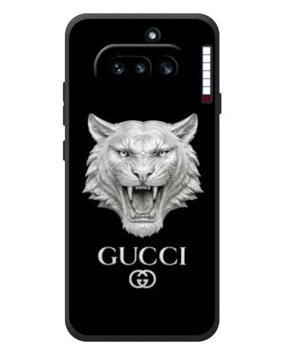 Чехол для Nothing Phone (4a) с картинкой «Gucci — серебряный лев» Чехол для Nothing Phone (4a) с картинкой «Gucci — серебряный лев»