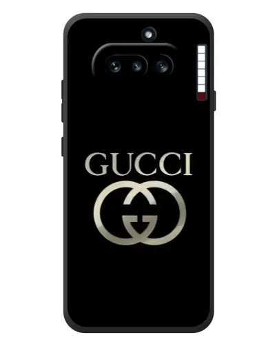 Чехол для Nothing Phone (4a) с картинкой «Gucci — золото на черном» Чехол для Nothing Phone (4a) с картинкой «Gucci — золото на черном»