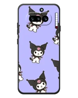 Чехол для Nothing Phone (4a) с картинкой «Паттерн с Kuromi» Чехол для Nothing Phone (4a) с картинкой «Паттерн с Kuromi»