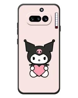Чехол для Nothing Phone (4a) с картинкой «Kuromi и сердце» Чехол для Nothing Phone (4a) с картинкой «Kuromi и сердце»