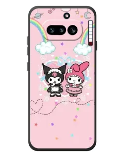 Чехол для Nothing Phone (4a) с картинкой «My Melody и Kuromi» Чехол для Nothing Phone (4a) с картинкой «My Melody и Kuromi»