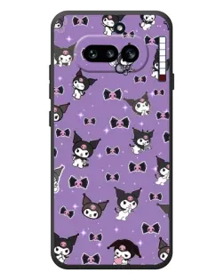 Чехол для Nothing Phone (4a) с картинкой «Kuromi — паттерн» Чехол для Nothing Phone (4a) с картинкой «Kuromi — паттерн»