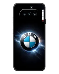 Чехол для Nothing Phone (4a) с картинкой «BMW — неоновое сияние»
