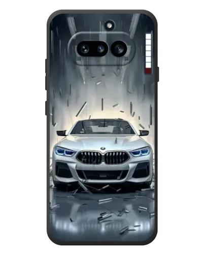 Чехол для Nothing Phone (4a) с картинкой «BMW в свете фар» Чехол для Nothing Phone (4a) с картинкой «BMW в свете фар»