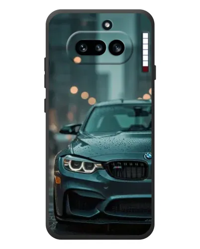 Чехол для Nothing Phone (4a) с картинкой «BMW в огнях города» Чехол для Nothing Phone (4a) с картинкой «BMW в огнях города»