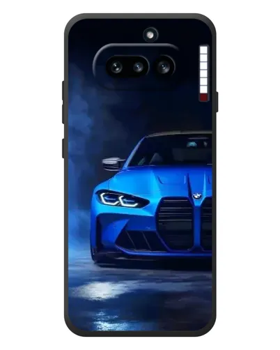 Чехол для Nothing Phone (4a) с картинкой «Голубая BMW M4» Чехол для Nothing Phone (4a) с картинкой «Голубая BMW M4»