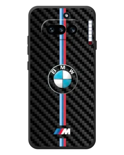 Чехол для Nothing Phone (4a) с картинкой «Эмблема BMW и карбон» Чехол для Nothing Phone (4a) с картинкой «Эмблема BMW и карбон»