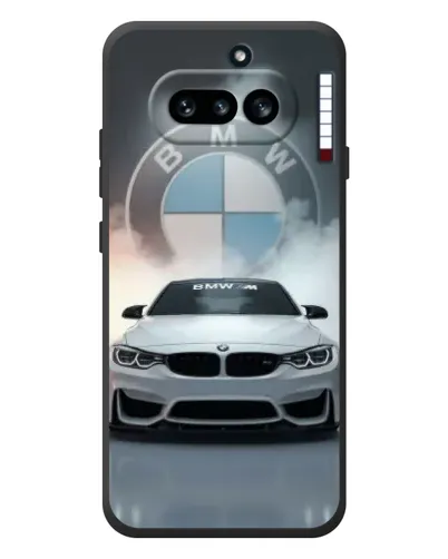 Чехол для Nothing Phone (4a) с картинкой «BMW в белом дыму» Чехол для Nothing Phone (4a) с картинкой «BMW в белом дыму»