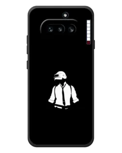Чехол для Nothing Phone (4a) с картинкой «PUBG — белый шлем»