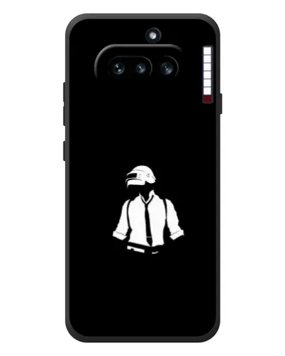 Чехол для Nothing Phone (4a) с картинкой «PUBG — белый шлем» Чехол для Nothing Phone (4a) с картинкой «PUBG — белый шлем»