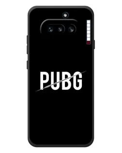 Чехол для Nothing Phone (4a) с картинкой «PUBG — белый логотип»