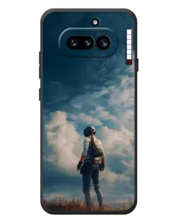 Чехол для Nothing Phone (4a) с картинкой «Герой PUBG на скале»