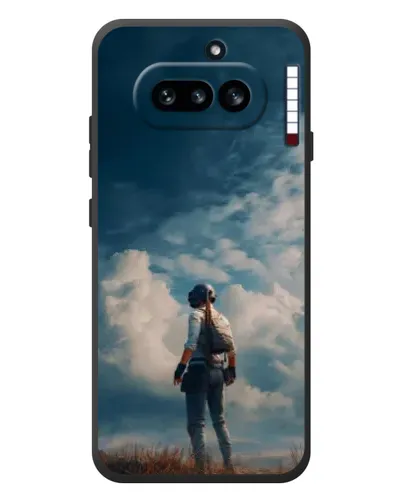 Чехол для Nothing Phone (4a) с картинкой «Герой PUBG на скале» Чехол для Nothing Phone (4a) с картинкой «Герой PUBG на скале»