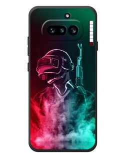 Чехол для Nothing Phone (4a) с картинкой «PUBG — огненный воин»