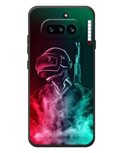 Чехол для Nothing Phone (4a) с картинкой «PUBG — огненный воин» Чехол для Nothing Phone (4a) с картинкой «PUBG — огненный воин»