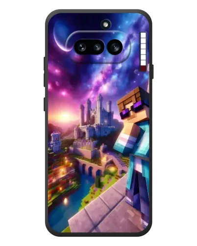 Чехол для Nothing Phone (4a) с картинкой «Стив и космос» Чехол для Nothing Phone (4a) с картинкой «Стив и космос»