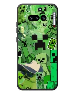 Чехол для Nothing Phone (4a) с картинкой «Криперы Minecraft» Чехол для Nothing Phone (4a) с картинкой «Криперы Minecraft»