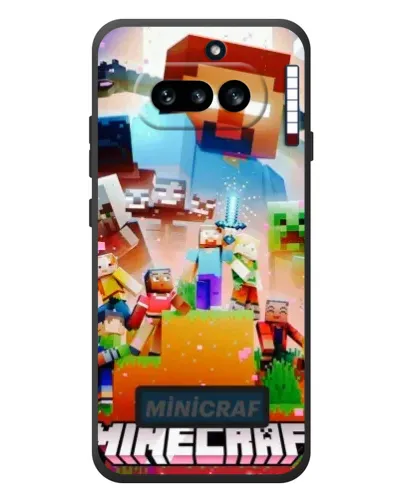 Чехол для Nothing Phone (4a) с картинкой «Minecraft герои игры» Чехол для Nothing Phone (4a) с картинкой «Minecraft герои игры»