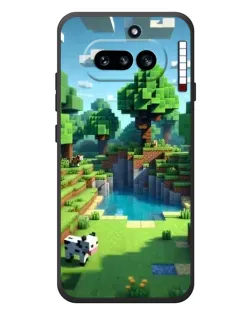 Чехол для Nothing Phone (4a) с картинкой «Minecraft летний день»