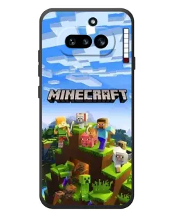 Чехол для Nothing Phone (4a) с картинкой «Minecraft классический мир»