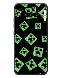 Чехол для Nothing Phone (4a) с картинкой «Паттерн с криперами»