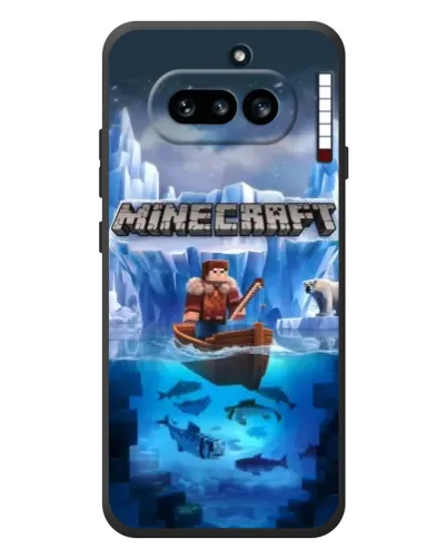 Чехол для Nothing Phone (4a) с картинкой «Minecraft ледяной мир» Чехол для Nothing Phone (4a) с картинкой «Minecraft ледяной мир»