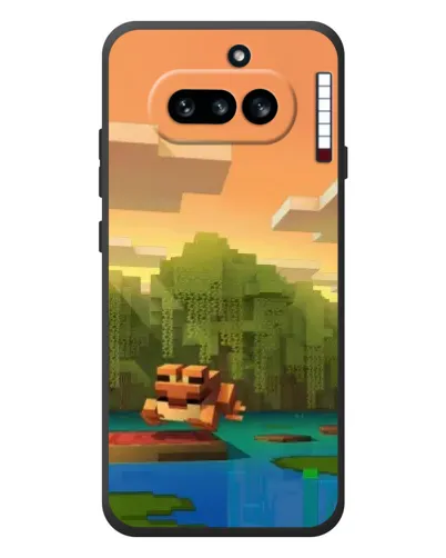 Чехол для Nothing Phone (4a) с картинкой «Майнкрафт закат солнца» Чехол для Nothing Phone (4a) с картинкой «Майнкрафт закат солнца»