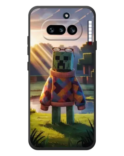 Чехол для Nothing Phone (4a) с картинкой «Крипер в свитере» Чехол для Nothing Phone (4a) с картинкой «Крипер в свитере»
