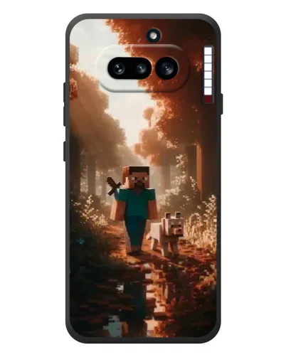 Чехол для Nothing Phone (4a) с картинкой «Стив в лесу» Чехол для Nothing Phone (4a) с картинкой «Стив в лесу»
