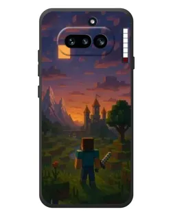 Чехол для Nothing Phone (4a) с картинкой «Стив у башни»
