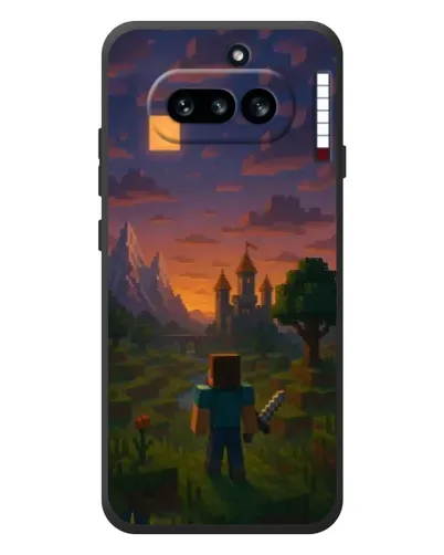 Чехол для Nothing Phone (4a) с картинкой «Стив у башни» Чехол для Nothing Phone (4a) с картинкой «Стив у башни»