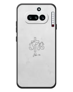 Чохол для Nothing Phone (4a) з картинкою «Івана 3:16 Хрест» Чохол для Nothing Phone (4a) з картинкою «Івана 3:16 Хрест»