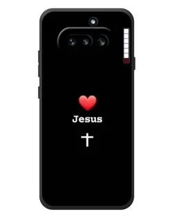 Чохол для Nothing Phone (4a) з картинкою «Серце - Jesus» Чохол для Nothing Phone (4a) з картинкою «Серце - Jesus»