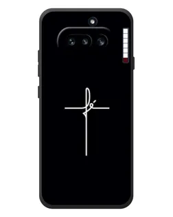 Чехол для Nothing Phone (4a) с картинкой «Тонкий крест»