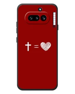 Чехол для Nothing Phone (4a) с картинкой «Уравнение любви»