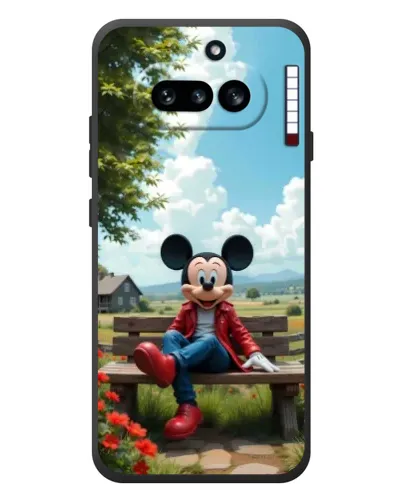 Чехол для Nothing Phone (4a) с картинкой «Микки на скамейке» Чехол для Nothing Phone (4a) с картинкой «Микки на скамейке»