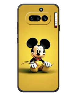 Чехол для Nothing Phone (4a) с картинкой «Микки на желтом»