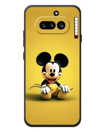 Чехол для Nothing Phone (4a) с картинкой «Микки на желтом» Чехол для Nothing Phone (4a) с картинкой «Микки на желтом»