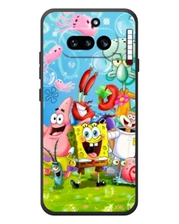 Чехол для Nothing Phone (4a) с картинкой «Губка Боб и друзья»
