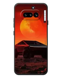 Чехол для Nothing Phone (4a) с картинкой «Cybertruck на Марсе»