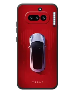 Чехол для Nothing Phone (4a) с картинкой «Tesla Top View»