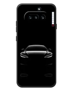 Чехол для Nothing Phone (4a) с картинкой «Силуэт Tesla Night»
