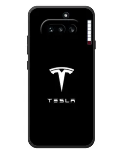 Чехол для Nothing Phone (4a) с картинкой «Tesla White Logo» Чехол для Nothing Phone (4a) с картинкой «Tesla White Logo»