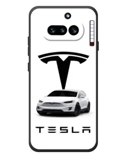 Чехол для Nothing Phone (4a) с картинкой «Tesla White Style» Чехол для Nothing Phone (4a) с картинкой «Tesla White Style»