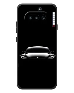 Чехол для Nothing Phone (4a) с картинкой «Фары Tesla Night» Чехол для Nothing Phone (4a) с картинкой «Фары Tesla Night»