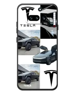 Чехол для Nothing Phone (4a) с картинкой «Коллаж Cybertruck Tesla» Чехол для Nothing Phone (4a) с картинкой «Коллаж Cybertruck Tesla»