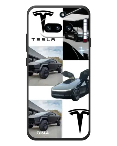 Чехол для Nothing Phone (4a) с картинкой «Коллаж Cybertruck Tesla» Чехол для Nothing Phone (4a) с картинкой «Коллаж Cybertruck Tesla»