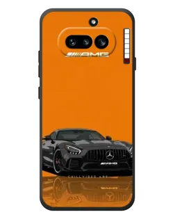 Чехол для Nothing Phone (4a) с картинкой «Оранжевый Mercedes AMG»